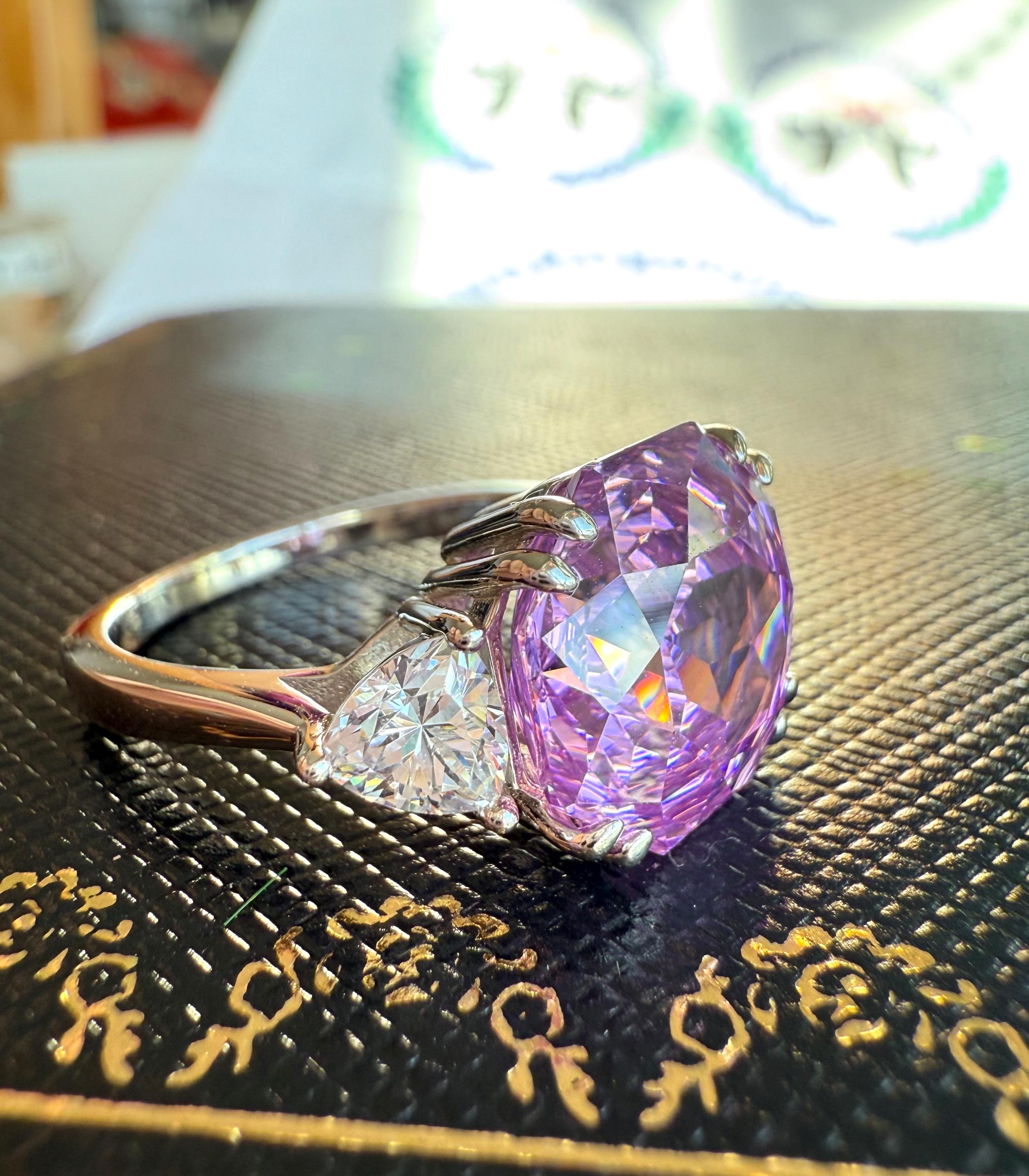 5 カラット ローズカット ラボ クリエイト ダイヤモンド 模造品 3 石