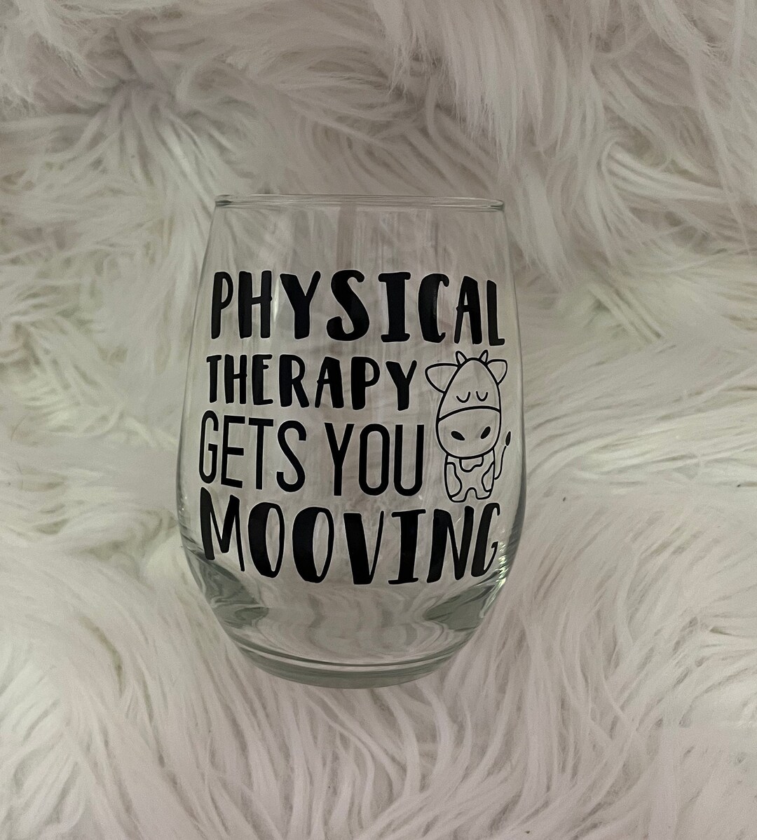 Physical Therapy Wine Glass, PT School Graduation Gift - Etsy