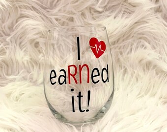 Nurse Gift, Nurse Wine Glass, Nurse Gifts, Graduation Gift for Nurse, Wine Glass, Wine Gifts, Nurse, LPN