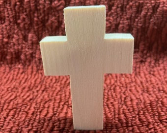 wood cross regular size 4" tall, 2 3/4" wide, 3/4" thick