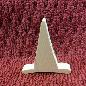 wood witches hat  4&quot; tall,  3 1/2&quot; wide,  3/4&quot; thick