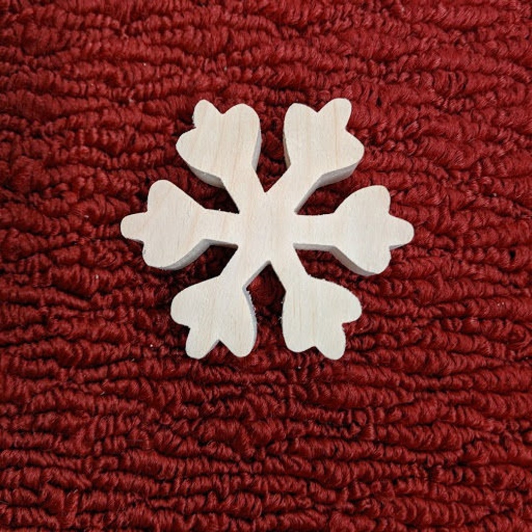 Unfinished Wood Snowflake Shape Winter Decor Up To 24'' 1/8'' Thick