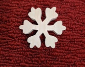 wood snowflake, 2 1 2 quot tall, 2 1 2 quot wide, 3 4 quot thick