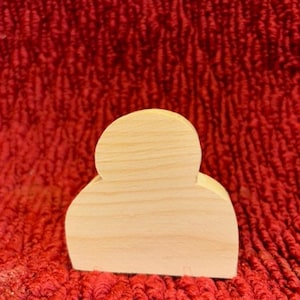 Small Wood Snowman: DIY Craft Project (2.5&quot;)