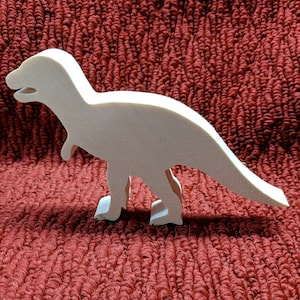 wood  dinosaur, T-Rex,  4&quot; tall, 7&quot; wide, 3/4&quot; thick