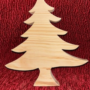 wood Christmas tree  9&quot; tall, 8&quot; wide, 3/4&quot; thick