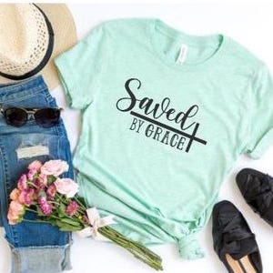 Saved by Grace - Digital File - svg, png, eps, dxf