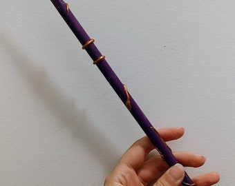 Purple wand with Copper details