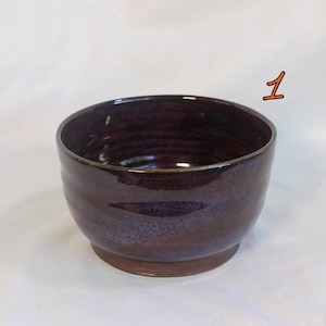 Purple Stoneware Bowls - Individuals OR Set of 3