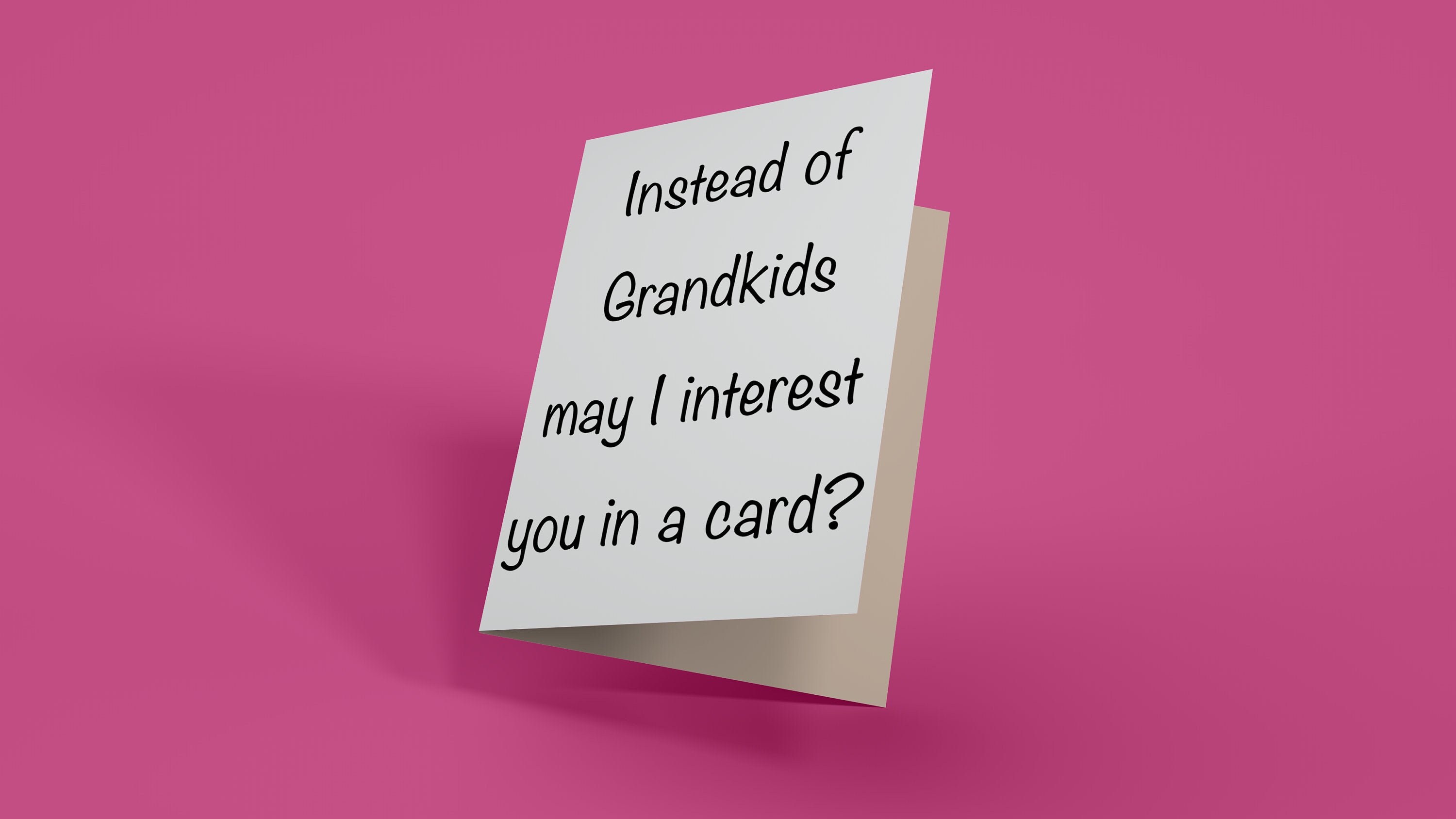 Instead of Grandkids May I Interest You in a Card (greeting Card) - Etsy