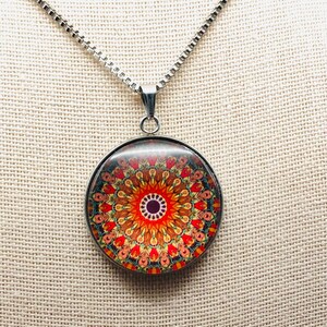 Cabochon Pendant - Cabochon, Necklace, Cabochon Necklace, Pendant Necklace, Gifts for her, Bridal Gifts, Stainless  steel  pendant, Glass
