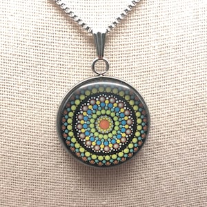 Cabochon Pendant - Cabochon, Necklace, Cabochon Necklace, Pendant Necklace, Gifts for her, Bridal Gifts, Stainless  steel  pendant, Glass