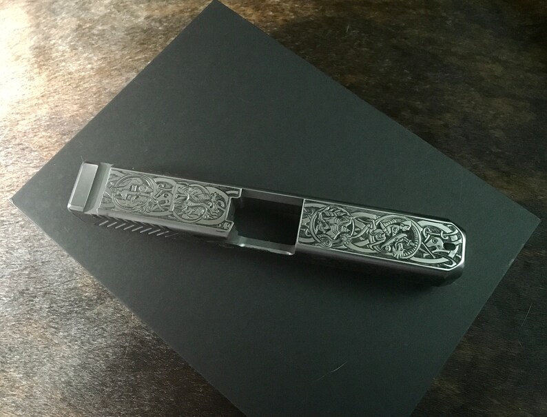 Custom Hand Engraved Glock 19 Slide other Models Available Etsy