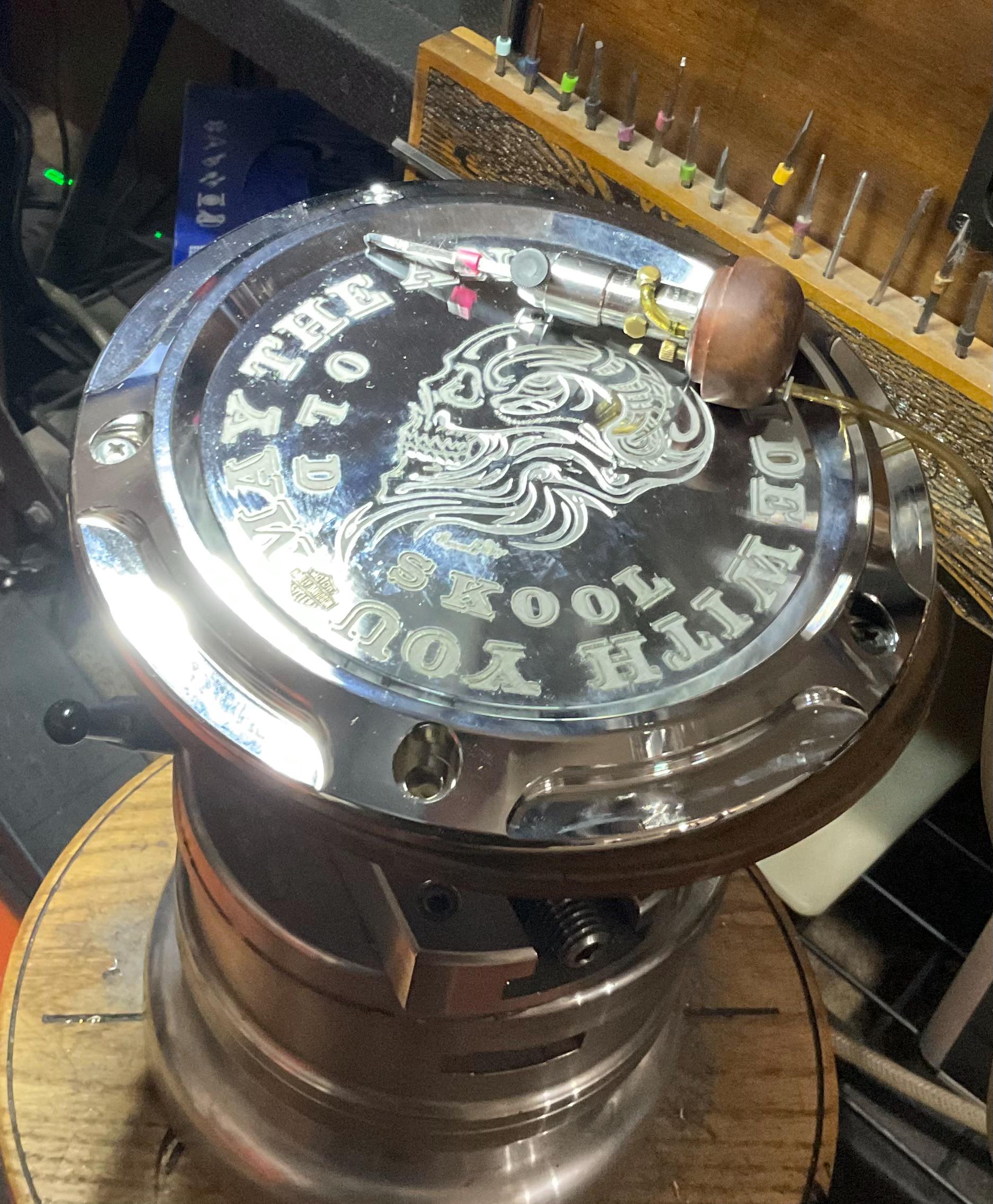 Hand Engraved Chrome Engine Cover Set | Harley Twin Cam, USA Made - Etsy