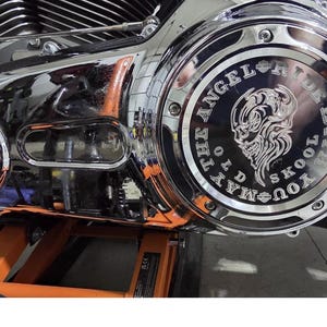Hand Engraved Chrome Engine Cover Set | Harley Twin Cam, USA Made - Etsy