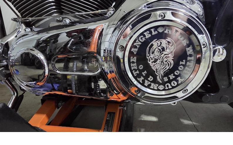 Hand Engraved Chrome Engine Cover Set | Harley Twin Cam, USA Made - Etsy