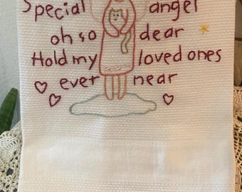 Angel tea towel