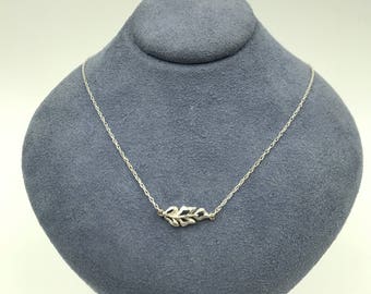 valentine gifts Valentine gift Leaf silver necklace Dainty Sterling Silver Necklace, Petite Sterling Silver Leaf Necklace