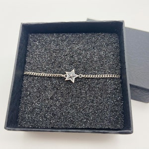 Silver Star bracelet, star bracelet,Star Mini bracelet,Star Celestial bracelet,Tiny Star bracelet,star bracelet, promise bracelet for her zdjęcie 2