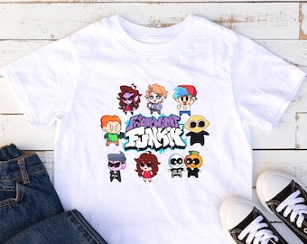 Friday Night Funkin shirt, Fridaynight funkin, fnf shirt, fnf Pico, fnf skid and pump, Friday Night Funkin, fnf kids shirt, Funkin