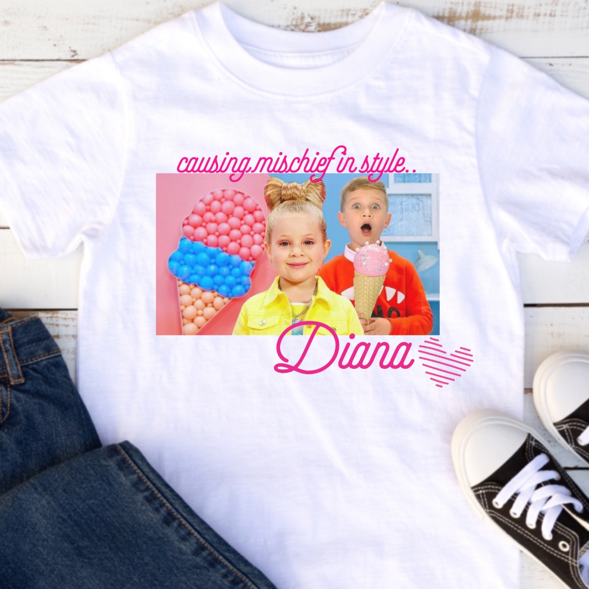 fan shirt, diana Roma, diana kids 