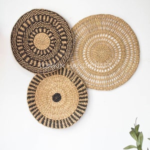 Basket Wall Home Decor Rattan Serving Trays Wall decoration, Wall hanging Decoration, Housewarming Gift, Round Big Fruit Plate