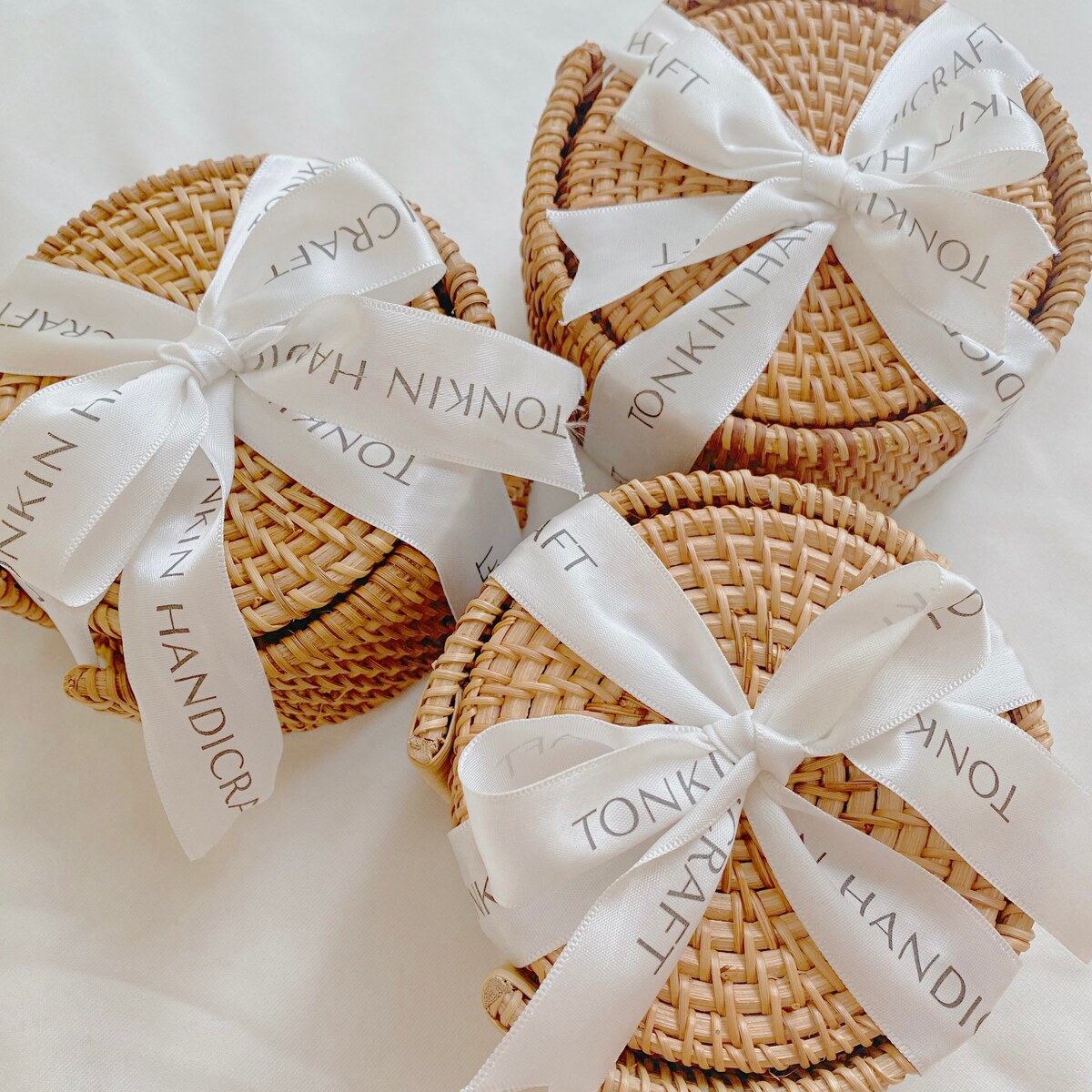Set of 6 Rattan Coasters