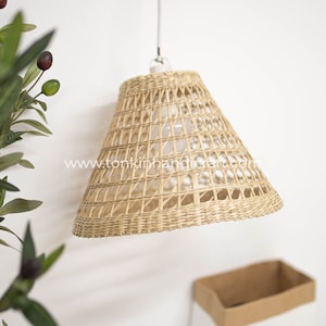 Seagrass lampshade rattan pendant light, Handicraft,handmade shop display decoration rustic gift, housewarming gift,Home decoration,