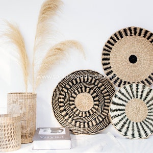 Basket Wall Home Decor Rattan Serving Trays Wall decoration, Wall hanging Decoration, Housewarming Gift, Round Big Fruit Plate