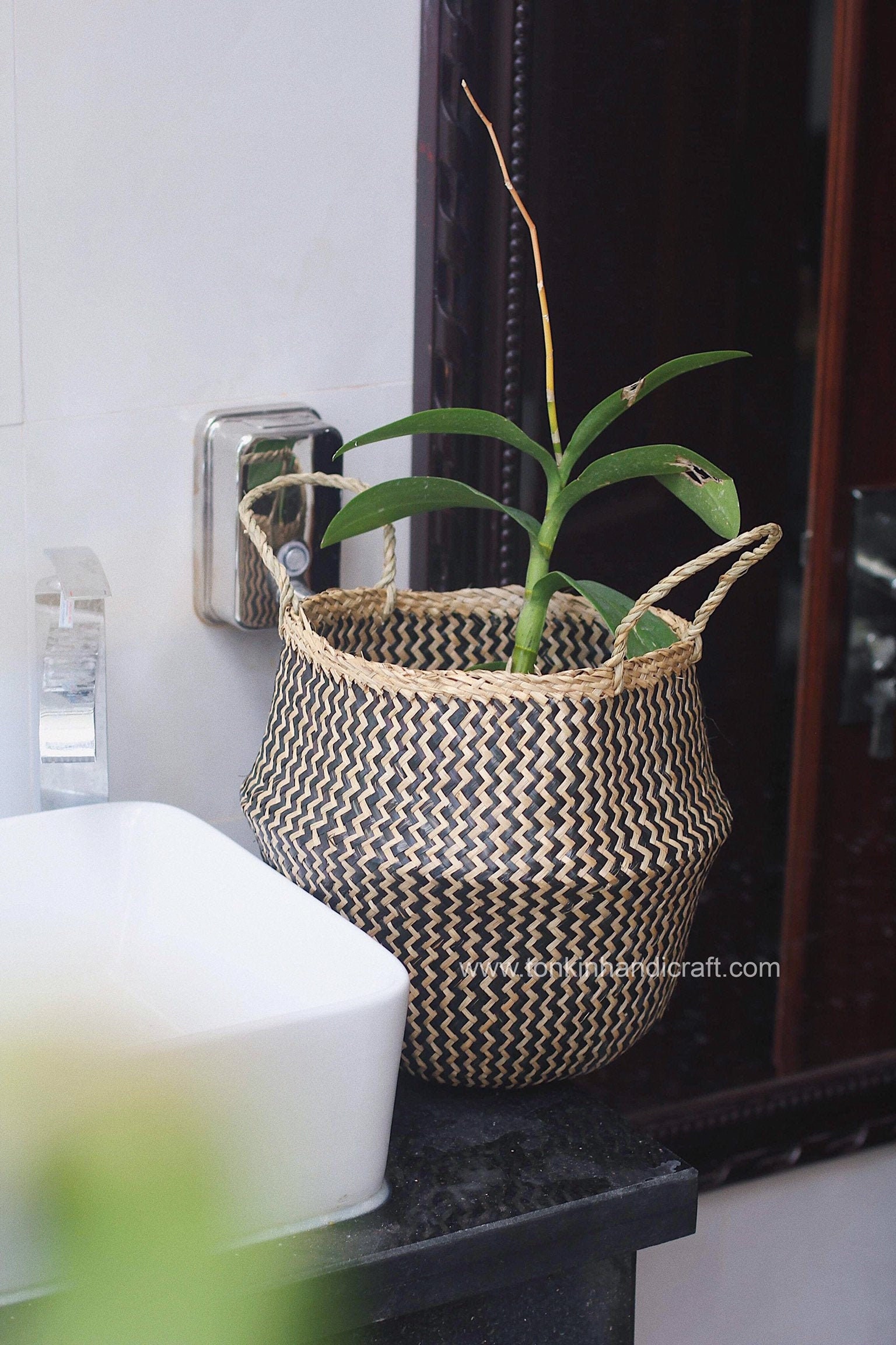 Seagrass Belly Basket, Zic Zac Natural Weave Baskets