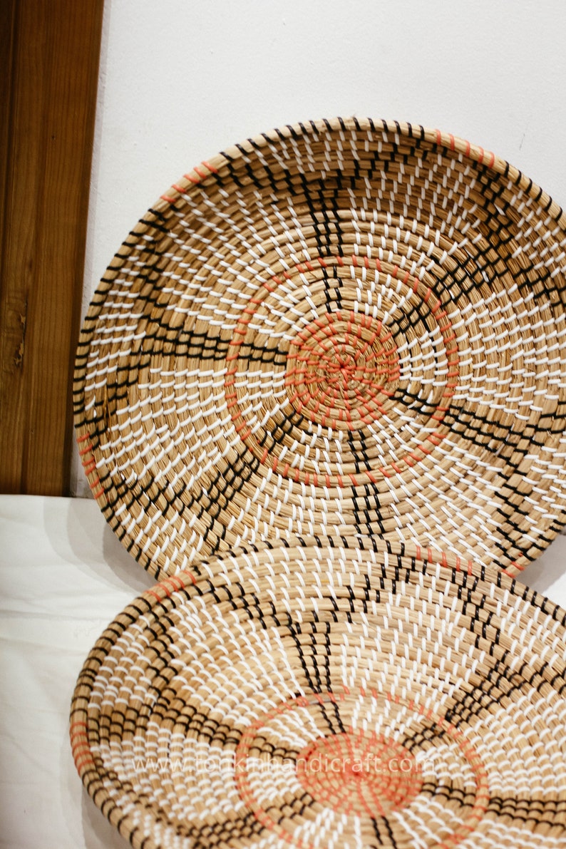 Floral Seagrass weaving handmade Wall decoration Seagrass Etsy