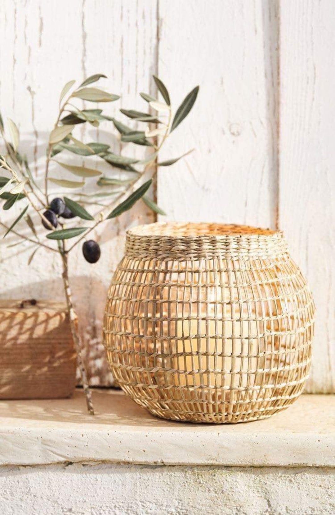 Set Of 2 Tortoise Cleholder Vase, Includes 2 Sizes, Tealight