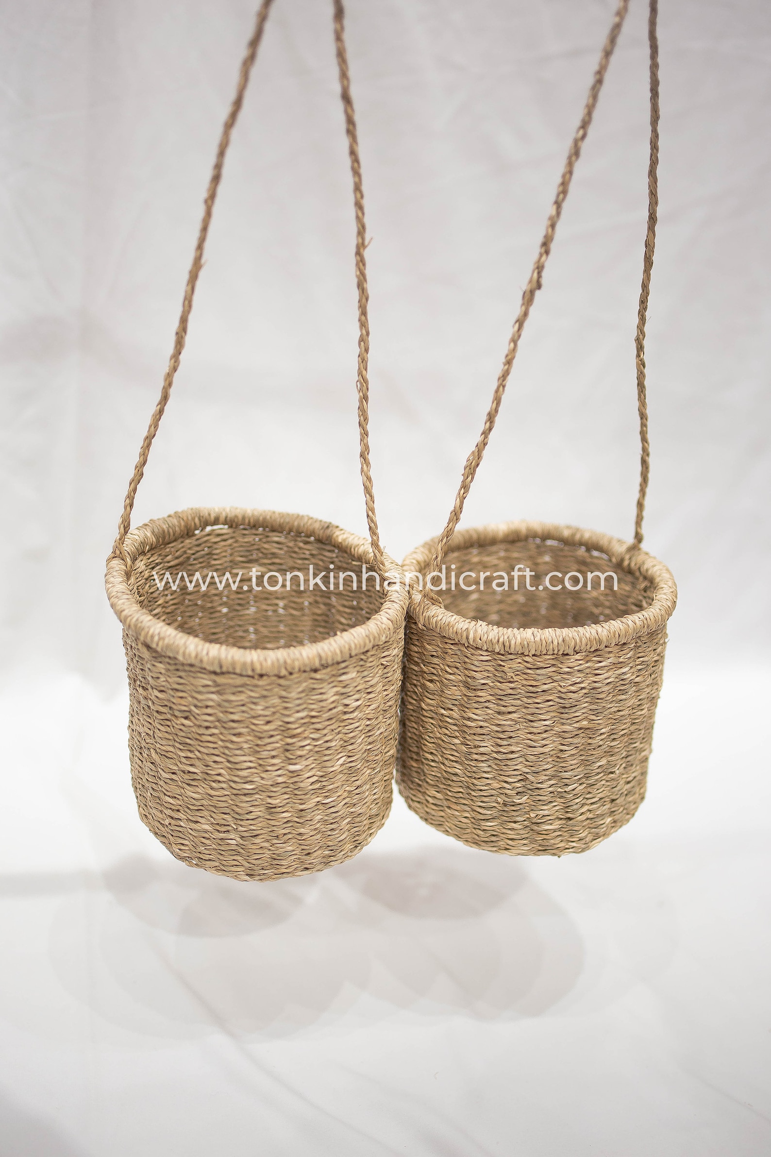 Seagrass Basket Hanging Fruit Basket Planter Container Etsy