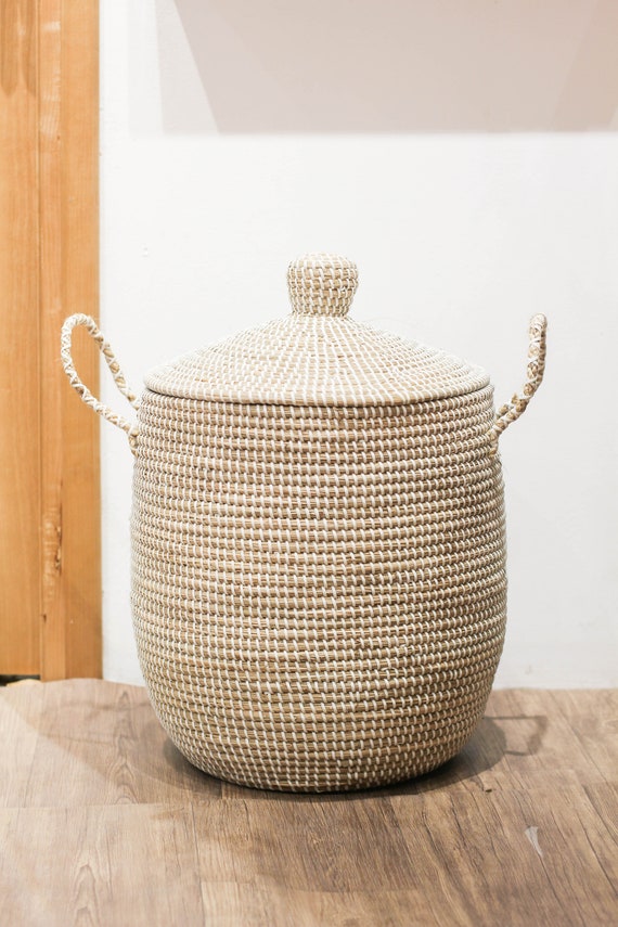 wicker basket with lid walmart