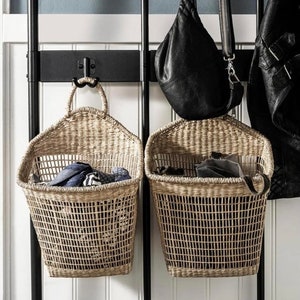 Floppy Seagrass Baskets, natural weave basket Handicraft Vietnam Storage, Basket woven basket Decor Storage Basket Holder Container