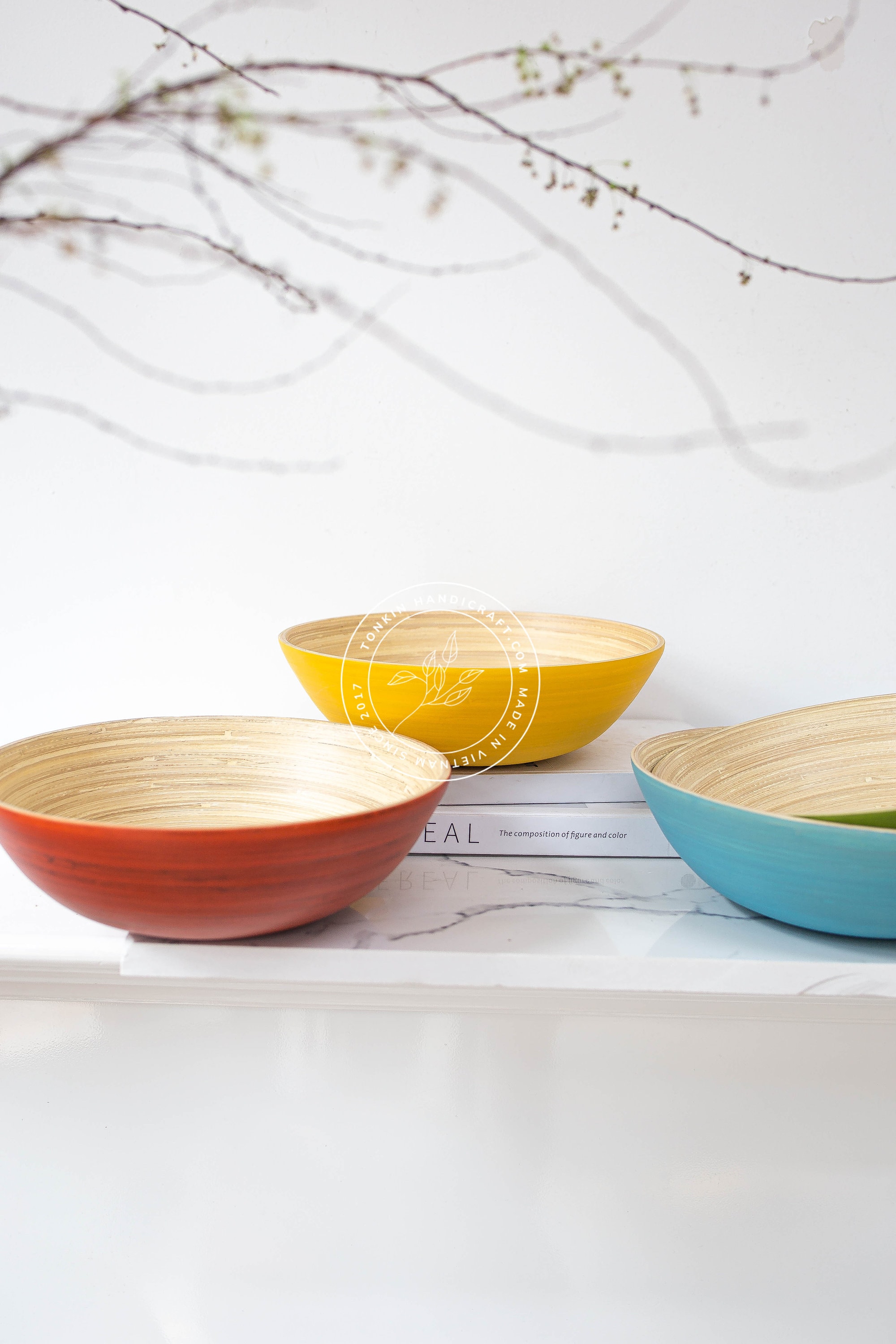 Bamboo Melamine Mixing Bowls | 10-Piece | Mixing Bowls with Lids Set  (Jacobean)