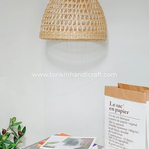 Seagrass lampshade rattan pendant light, Handicraft,handmade shop display decoration rustic gift, housewarming gift,Home decoration, image 3