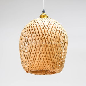 Rattan Round Pendant light, Handicraft, handmade shop display decoration home rustic gift, Minimal Design, Garden gift, Home decor