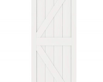 Diyhd 30 X 86 5 Inch Black Steel Framed Glass Barn Door Slab