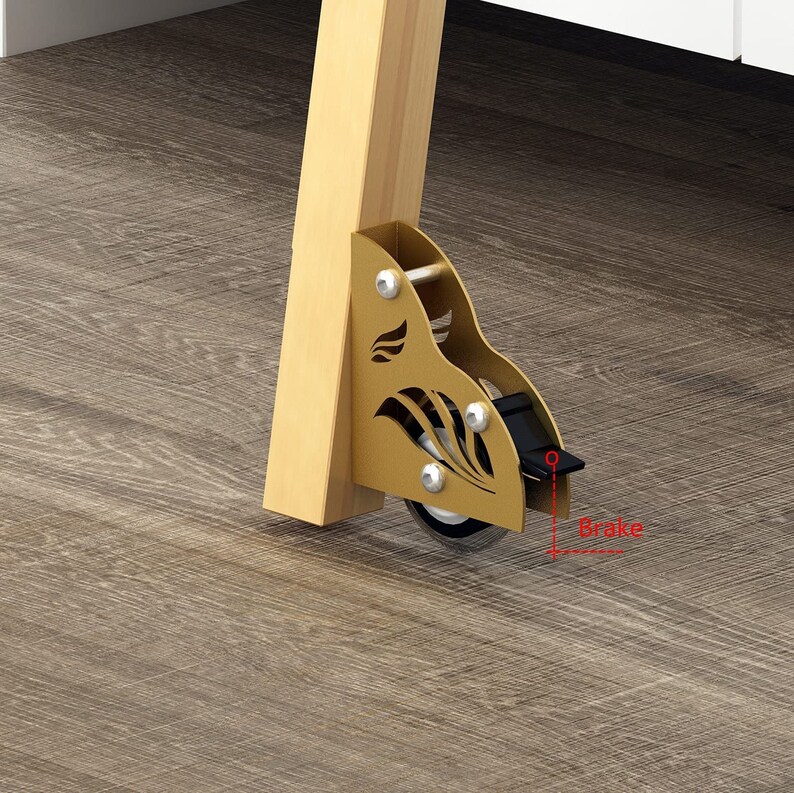 DIYHD Wooden Ladder Rolling Hardware Sliding Library Ladder Etsy