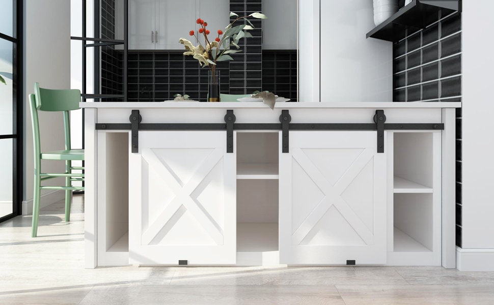 DIYHD Wooden Mini Sliding Barn Door Hardware Small Etsy