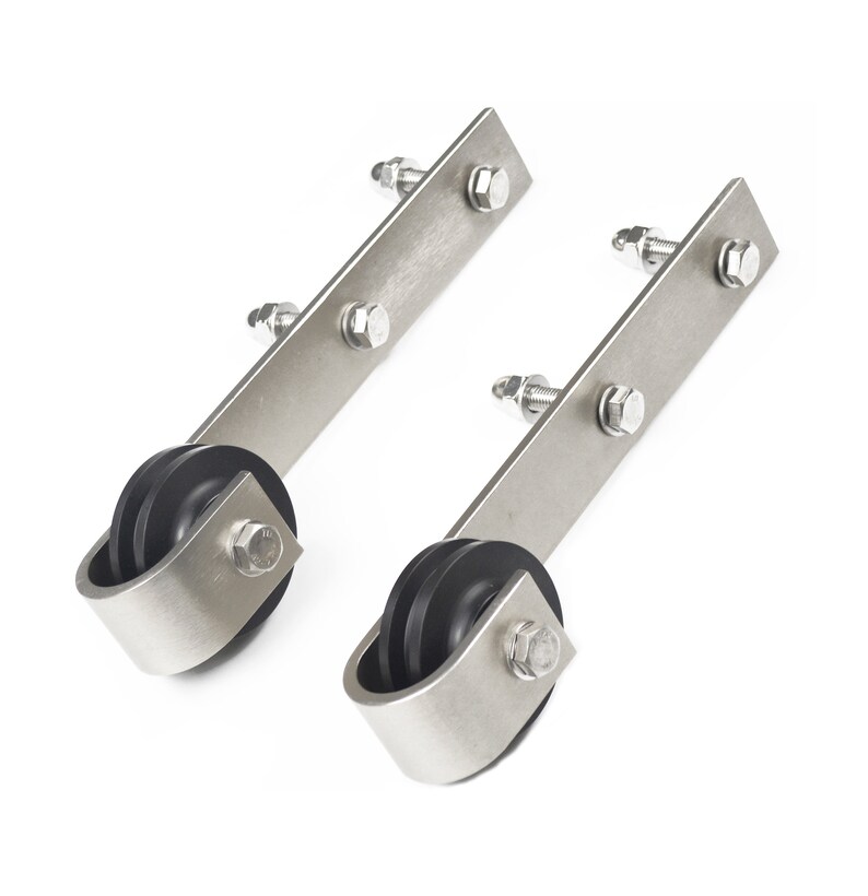 DIYHD 5FT8FT Brushed Nickel Steel Sliding Barn Door Track Etsy