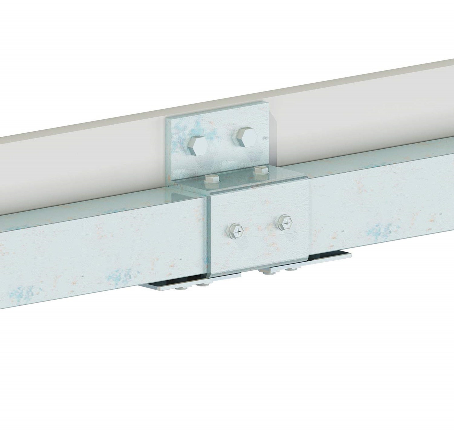 DIYHD Box Track Double Sliding Barn Door Hardwarewall Mount Etsy