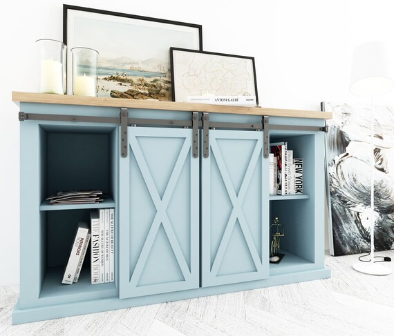 Diyhd 3970 Mini Strap Wooden Cabinet Barn Door Etsy