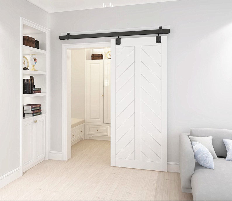 DIYHD Black Box Rail Heavy Duty Barn Hardware Interior Outside Etsy