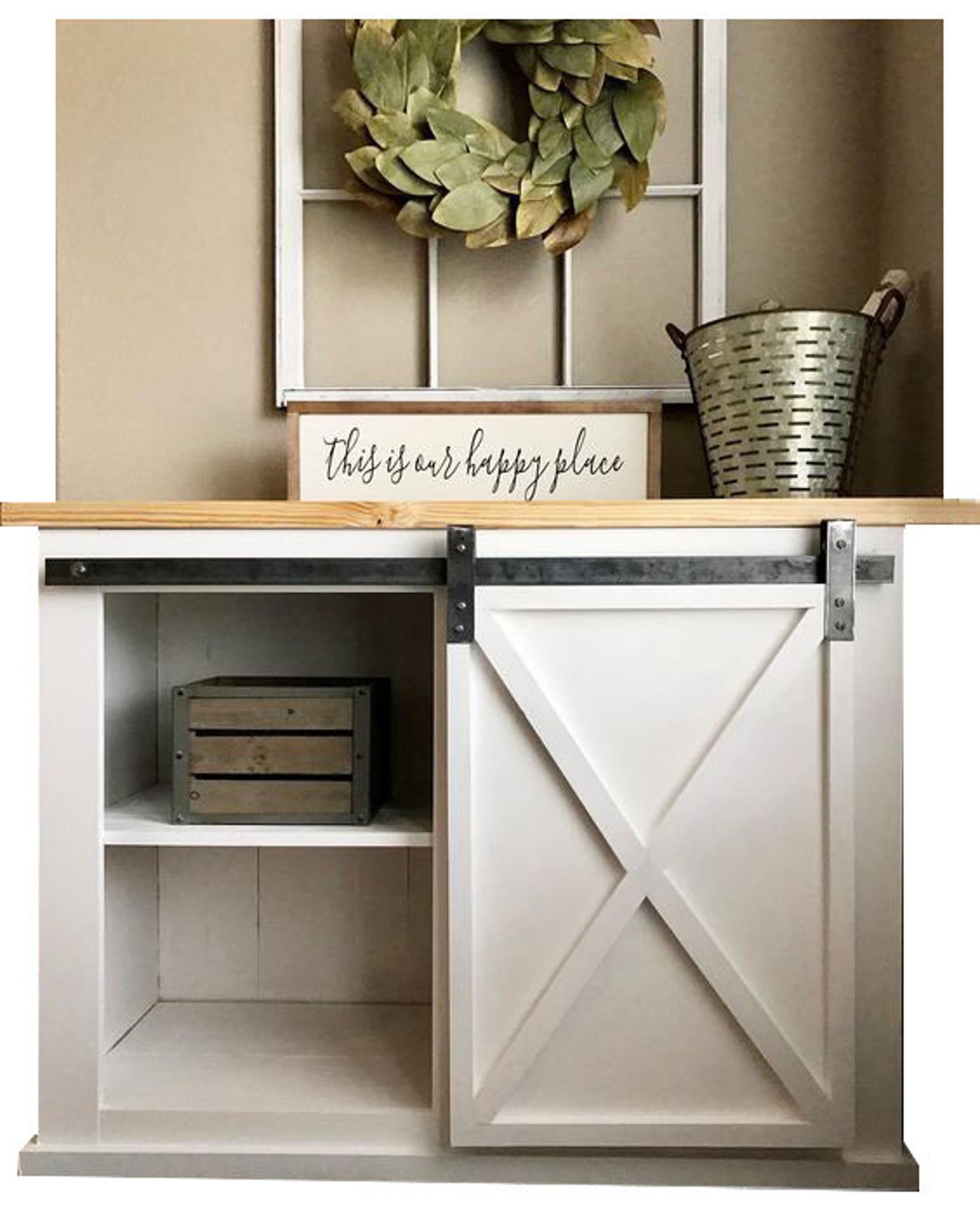 DIYHD Wooden Mini Sliding Barn Door Hardware Small Etsy