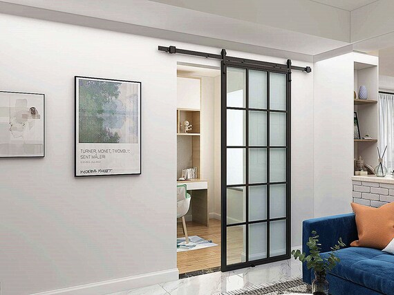 Diyhd 6ft Black Sliding Barn Door Hardware Small Roller Australia Diyhd 6ft Black Sliding Barn Door, Black Sliding Barn Door