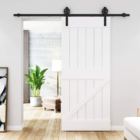 Diyhd Big Spoke Wheel Sliding Barn Wood Door Interior Closet Door Kitchen Door Track Hardware