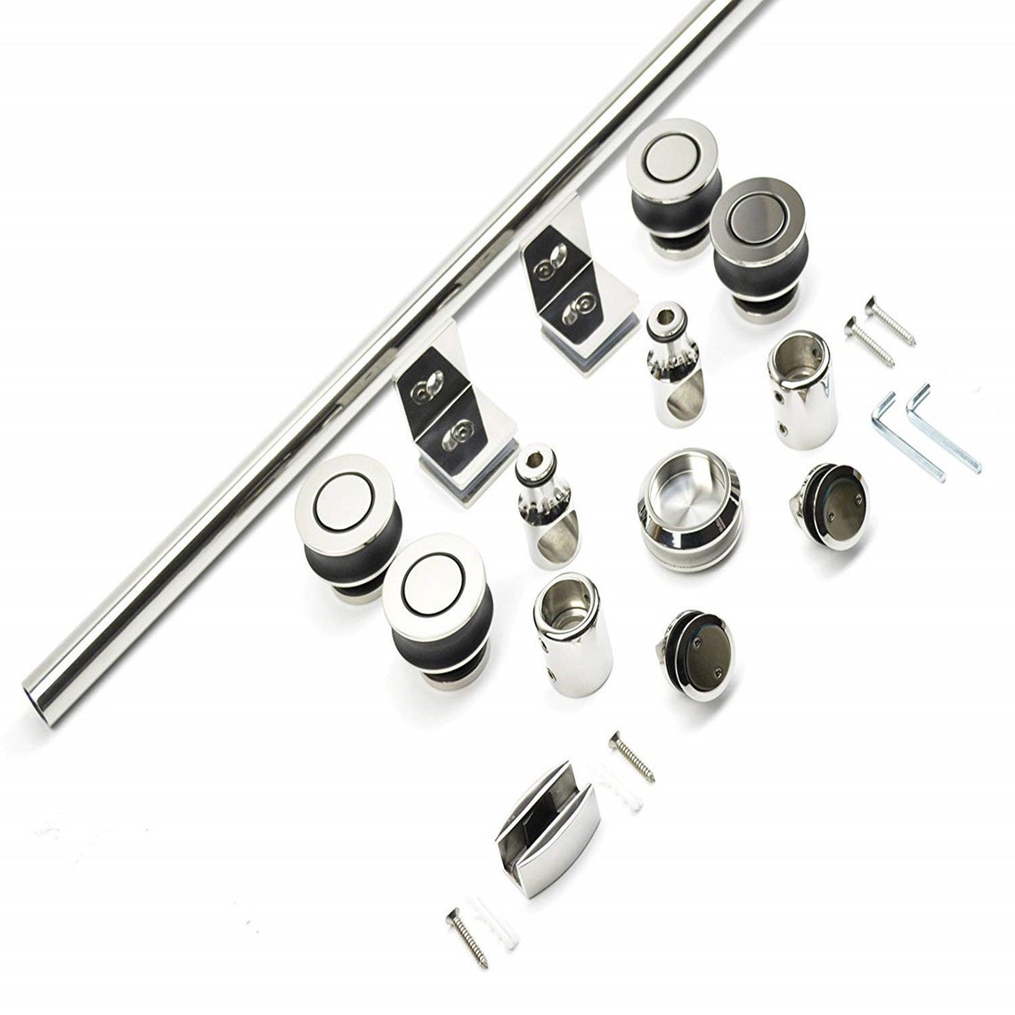 DIYHD Frameless Sliding Glass Shower Door Track Etsy