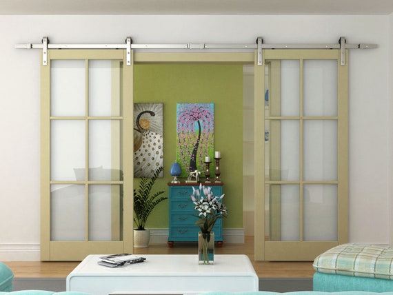 Diyhd Brushed Nickel Steel Sliding Barn Wood Door Hardware Australia Diyhd Brushed Nickel Steel Sliding Barn, Sliding Barn Door Hardware Brushed Nickel